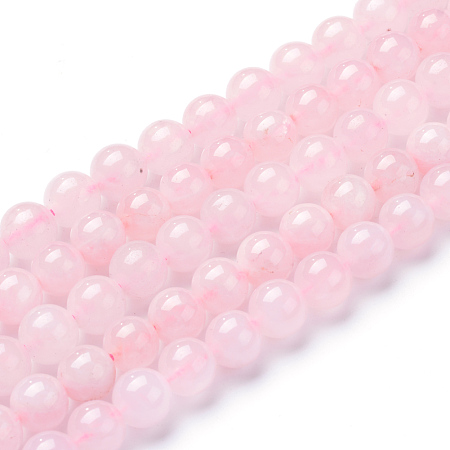 Arricraft Natural Rose Quartz Beads Strands, Round, 4~4.5mm, Hole: 0.8mm, about 96pcs/strand, 15.5 inches