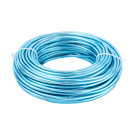 BENECREAT Aluminum Wire, for Jewelry Making, Dark Turquoise, 3.5mm; 20m/500g