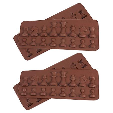 ARRICRAFT International Chess Shape Silicone Mold for Resin Epoxy, Earring Necklace Making and DIY Jewelry Craft Making, Coconut Brown