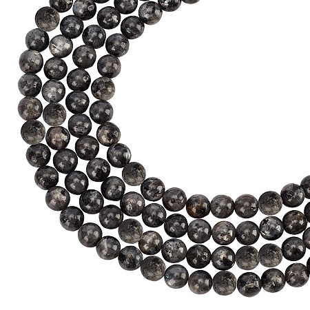 Arricraft About 184 Pcs 8mm Natural Stone Beads, Labradorite Beads, Genuine Gemstone Loose Beads for Bracelet Necklace Jewelry Making (Hole: 1mm)