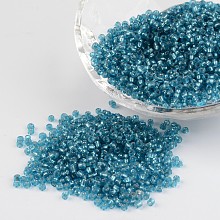 Honeyhandy 12/0 1.5~2mm Glass Seed Beads Loose Spacer Beads, Opaque Colours, Pale Turquoise, 1.5~2mm, Hole: 0.5~1mm, about 3306pcs/50g