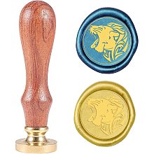 CRASPIRE Lion Head Wax Seal Stamp Animal Sealing Stamp Head with Wooden Handle for Wedding Invitation Gift Cards Letters Envelopes Bottle Decoration