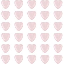 OLYCRAFT 32pcs 12mm Natural Rose Quartz Heart Shape Carved Pink Quartz Beads with Hole Gemstone Loose Beads Strands for Necklace Bracelet Earring DIY Jewelry Making