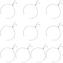 UNICRAFTALE 10pcs 9 Inches Adjustable Slider Bracelets Extender Chains with Ball Ends Stainless Steel Bracelet Making for DIY Jewelry Craft Supplies