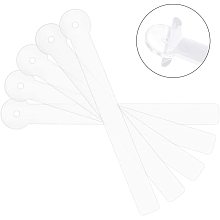 PandaHall Elite 20 pcs 4 Inch Clear Acrylic Earring Ear Studs Display Strip for Women Jewelry Store