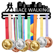 SUPERDANT Race Walking Medal Hanger Display Man Women Walking Sports Medal Display Rack for 40+ Medals Trophy Holder Awards Ribbon Holder Display Wall Hanging Athlete Gift