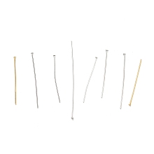 Honeyhandy Stainless Steel Head Pins, Mixed Color, 30.5~50x0.6~0.8mm, Head: 1.5mm, about 500pcs/50g