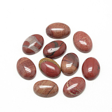 Honeyhandy Natural Red Jasper Cabochons, Oval, 18x13x5mm