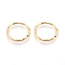 Honeyhandy Tibetan Style Linking Rings, Circle Frames, Cadmium Free & Nickel Free & Lead Free, Golden Color, 22x1.5mm, about 18.5mm inner diameter