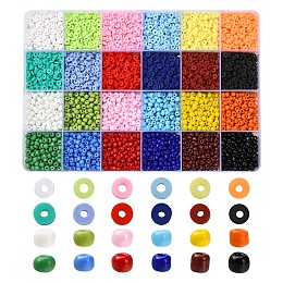 DIY Glass Seed & Disc Polymer Clay Beads Jewelry Making Finding Kit, Inlcuding 84G 12 Colors Disc/Flat Round Eco-Friendly Handmade Polymer Clay Beads, 168G 12 Colors Round Glass Seed Beads, Mixed Color, Beads: 252g/box