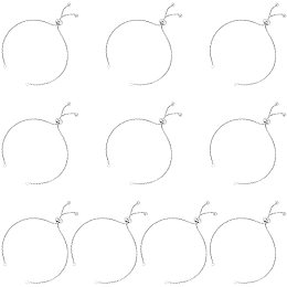 UNICRAFTALE 10pcs 9 Inches Adjustable Slider Bracelets Extender Chains with Ball Ends Stainless Steel Bracelet Making for DIY Jewelry Craft Supplies