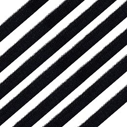 AHANDMAKER 10 Yards 11.5 mm Black Cord-Edge Piping Trim Lip Cord Trim, Piping Trim with Metal Beas, for Sewing Clothing Pillows Lamps Draperies