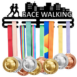 SUPERDANT Race Walking Medal Hanger Display Man Women Walking Sports Medal Display Rack for 40+ Medals Trophy Holder Awards Ribbon Holder Display Wall Hanging Athlete Gift