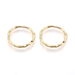 Honeyhandy Tibetan Style Linking Rings, Circle Frames, Cadmium Free & Nickel Free & Lead Free, Golden Color, 22x1.5mm, about 18.5mm inner diameter