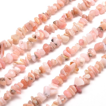 ARRICRAFT Natural Pink Opal Chip Bead Strands, Dyed, 5~8x5~8mm, Hole: 1mm, about 31.5 inches