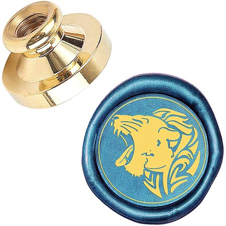 CRASPIRE Lion Head Wax Seal Stamp Animal Sealing Stamp Head Only for Wedding Invitation Gift Cards Letters Envelopes Bottle Decoration
