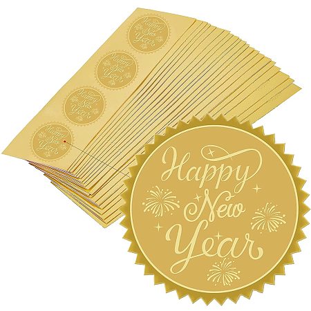 CRASPIRE Gold Foil Certificate Seals Happy New Year 2