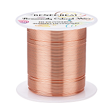 BENECREAT Copper Wire, for Wire Wrapped Jewelry Making, Other Color, 23 Gauge, 0.6mm; about 50m/roll