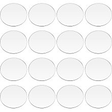 FINGERINSPIRE 30 Pcs Clear Circles Acrylic Sheet 2 inch Circular Miniature Bases Blanks Acrylic Disc Flat Round Acrylic Base for Miniatures Wargame Halloween Christmas Craft Keychain