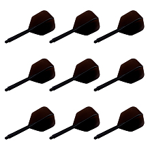 SUPERFINDINGS Plastic Dart Shafts Darts Accessory, Black, 78x34x34mm, 3pcs/set