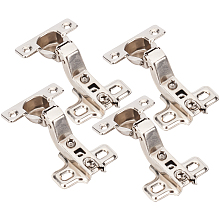 GORGECRAFT 4Pcs Cabinet Hinge Kitchen Cupboard Door Hinge with Screws, Folding Corner Cabinet Combination Concealed Hinges for Closet Bookcase Wardrobe Furniture 3.33x2x1.26inch