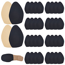 PandaHall Elite 20pcs Shoe Sole Protectors Black Shoe Bottom Grip Pads Noise Reduction Shoes Cushion Shoe Grips on Bottom of Shoes Stick-on Suede Soles Pads for High-Heels Boots Leather Shoes, 83X128mm