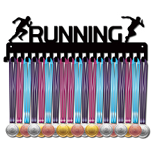 CREATCABIN Running Medal Holder Sport Medals Hanger Display with Hook Runner Athlete Wall Mount Decor Holders for Runners Home Medalist Running Outdoor Soccer Gymnastics Over 60 Medals 15.7 x 4.8 Inch