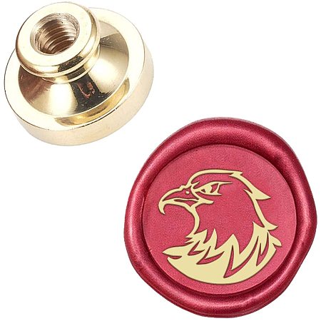CRASPIRE Wax Seal Stamp Head Eagle Removable Sealing Brass Stamp Head for Creative Gift Envelopes Invitations Cards Decoration