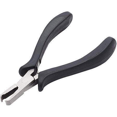 BENECREAT End Nipper Cutting Pliers Functional Wire Cutter Pliers with Plastic Storage Bag for Nail Pulling, Black