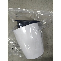Resin Water Pot Flowerpot, Column, with Cotton Rope, White, 120~168x118~185mm, Inner Diameter: 90~135mm; 3sets/bag