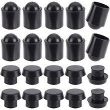 CHGCRAFT 16Pcs 2 Style Billiard Cue Protector Include Snooker Billiards Pool Cue Bottom Protectors and Shockproof Rubber Plug Billiard Cue Head Cover Case for Billiards Lovers