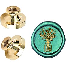 ARRICRAFT  Wax Seal Stamp Head 0.98" A Bunch of Flowers Pattern Removable Brass Sealing Wax Stamp Head Personality for Decoration of Invitation Cards Greeting Cards Wine Packages