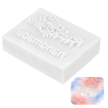 CRASPIRE Leaf Soap Stamp Handmade Resin Soap Stamp Letter Soap Chapter Embossing Stamp Mini Seal for Soap Arts Crafts Clay Biscuits Gummies Making Projects DIY Gift