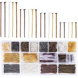 Shop BENECREAT 100PCS 18K Real Gold Plated Flat Head Pins for