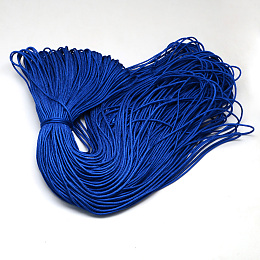 Honeyhandy Polyester & Spandex Cord Ropes, 16-Ply, Medium Blue, 2mm, about 109.36 yards(100m)/bundle