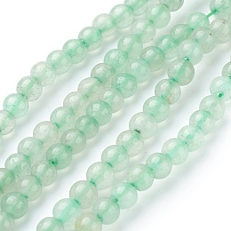 ARRICRAFT Natural Green Aventurine Beads Strands, Round, Light Green, 4mm, Hole: 1mm