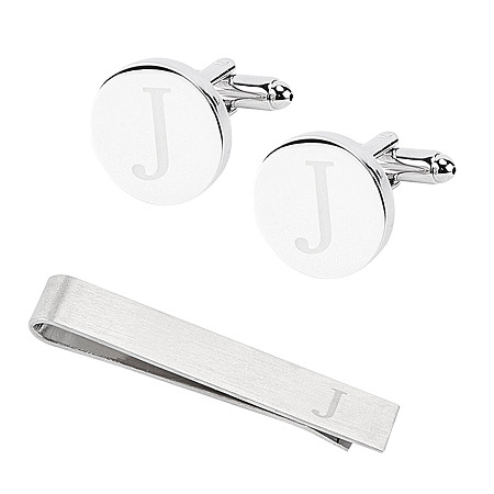 GORGECRAFT Brass Cuff Button, Cufflink Findings for Apparel Accessories, with Clip & Letter, Silver, Letter.J, 20x18x17mm, 1set/box