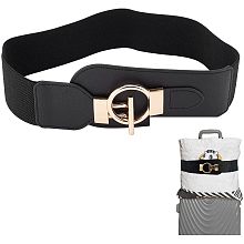 WADORN Travel Belt for Luggage Over Handle, 33.5 Inch Adjustable Elasticity Luggage Strap with Alloy Toggle Clasp Travel Handbag Luggage Cases Packing Strap for Carry On Bag Suitcases Baggage