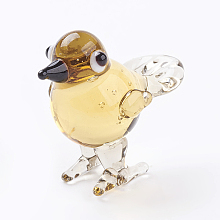 Honeyhandy Home Decorations, Handmade Lampwork Display Decorations, Bird, Moccasin, 25x15x22mm