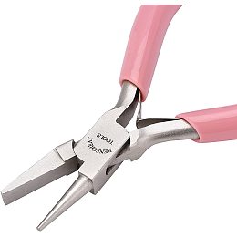 BENECREAT 5 Inch Flat Nose Pliers with Comfort Rubber Grip For Jewelry  Making, Handcraft Making (Box Joint Construction)