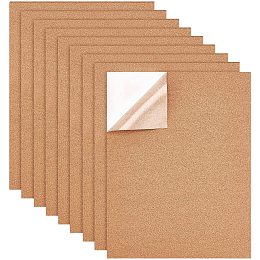 Cork Insulation Sheets, with Adhesive, Rectangle, BurlyWood, 45x35x0.1cm