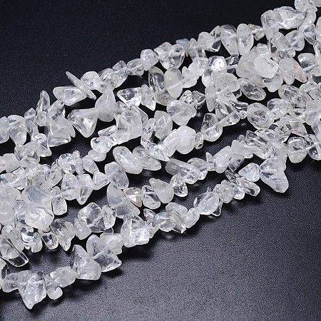 Honeyhandy Natural Quartz Crystal Beads Strands, Chips, Dyed, 8~20x8~18mm, Hole: 1mm, about 31.5 inch