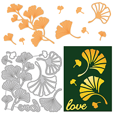 GLOBLELAND Ginkgo Biloba Metal Cutting Dies Autumn Theme Die Cuts Stencil Template Moulds for Scrapbook Embossing Album Paper Card Making