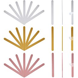 Reusable Acrylic Cakesicle Sticks, for DIY Ice Ice Cream Cakesicle Mold, Mixed Color, 115x9.5x2.5mm; 30pcs/set