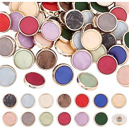 OLYCRAFT 52Pcs 13 Colors Resin Shank Buttons 3mm Hole Flat Round Resin Buttons 1 Hole Sewing Buttons Resin Sewing Buttons for Sewing Clothing Accessories DIY Crafting Projects Decorations