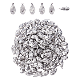 DICOSMETIC 100Pcs Corn Pendant Stainless Steel Small Pendant Cute Mini Food Charms for DIY Jewelry Making Accessory Bracelet Necklace Keychain Crafting Findings, Hole: 1mm