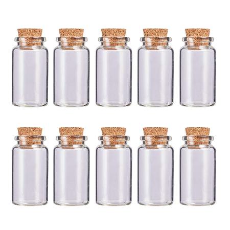 BENECREAT 24 Pack 20ml Glass Jars Bottles Decoration Bottles with Cork Stoppers for Party Favors, Arts, Small Projects and DIY Decorations