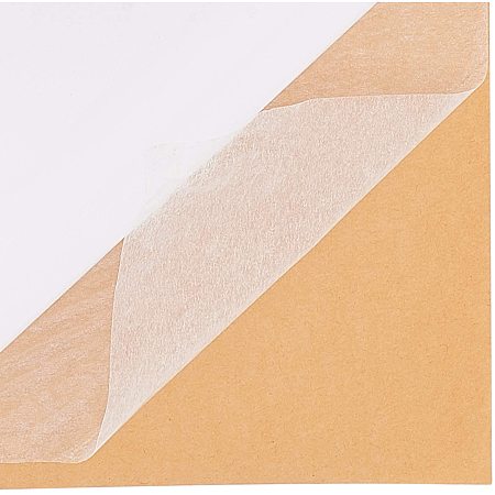 BENECREAT 16 Sheet A4 12x8 Inch Double Sided Adhesive Sheets Rectangle Self Adhesive Tape Sandwich Layer with Double Side Tape for Gift Wrapping Paper Craft Handmade Card
