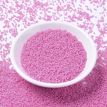 MIYUKI® Delica Beads, Japanese Seed Beads, 11/0, (DB1371) Dyed Opaque Carnation Pink, 1.3x1.6mm, Hole: 0.8mm; about 2000pcs/10g