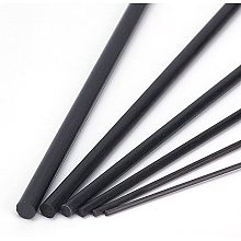 BENECREAT 21Pcs 0.8mm-3mm OD Round Carbon Fiber Rod for RC Airplane DIY Projects, Solid Matte Pole, Length 200mm, 6 Different Sizes